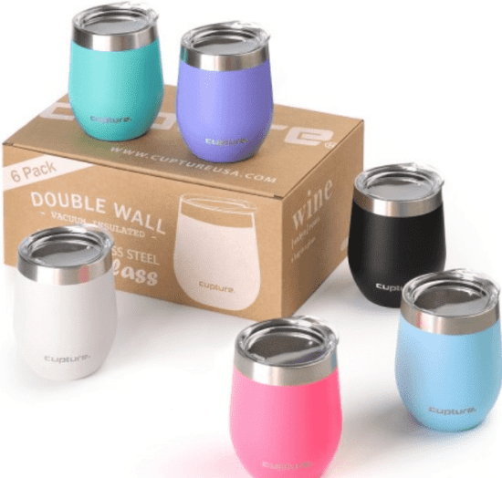 Colorful Stainless Steel Wine Tumblers