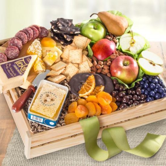 Fruit and Cheese Gift Crate