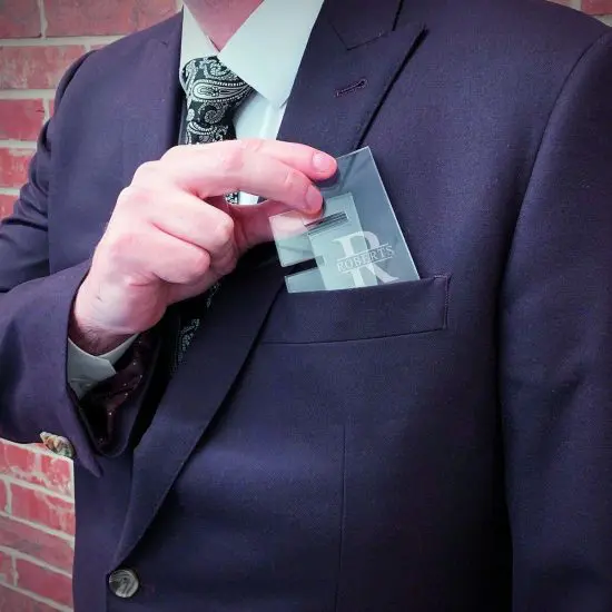 Portable cigar stand in breast pocket