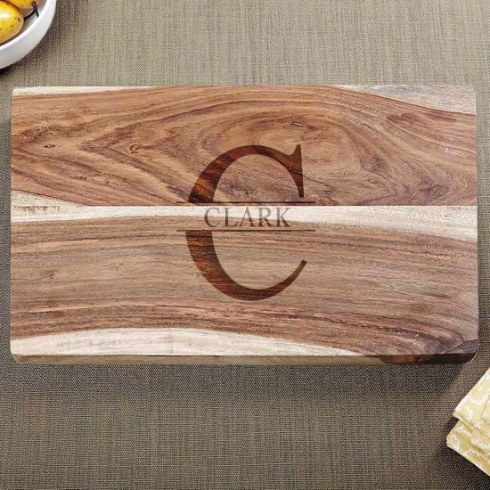 Personalized Housewarming Gift is a Hardwood Cutting Board
