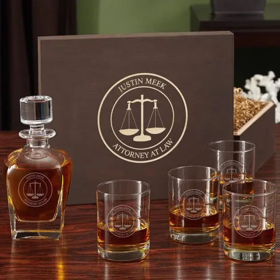 Whiskey Decanter Gifts for Law Students