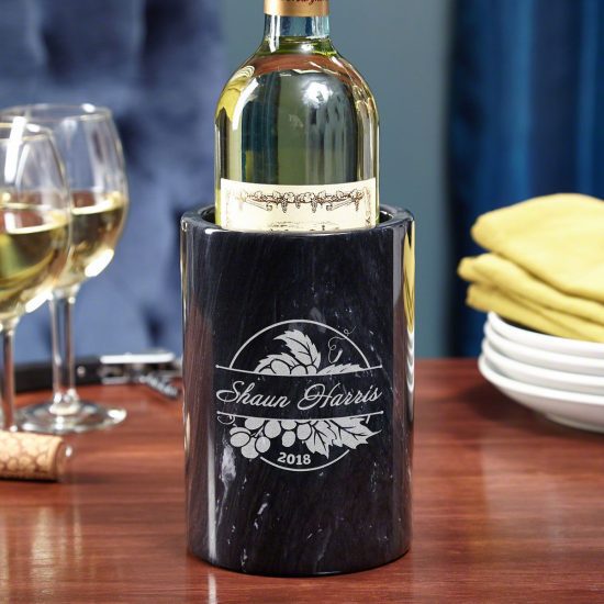 Engraved Marble Wine Chiller