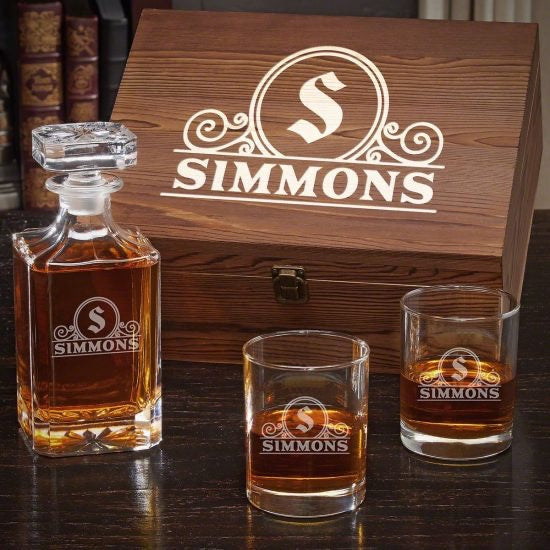 Personalized Whiskey Decanter Set