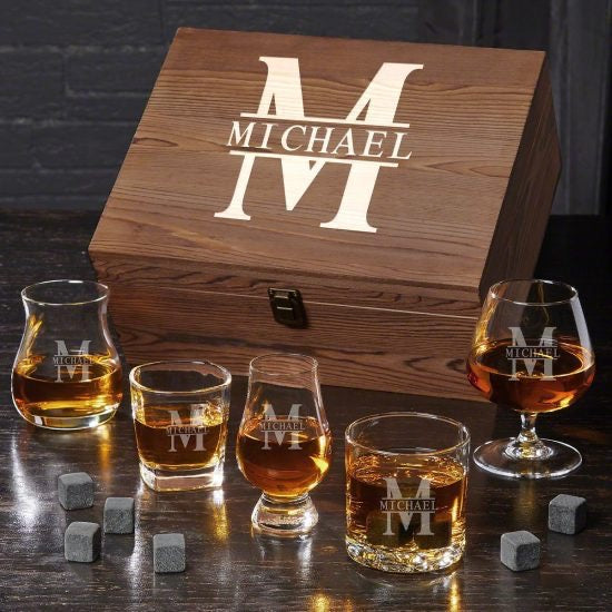 Engraved Whiskey Tasting Glass Set