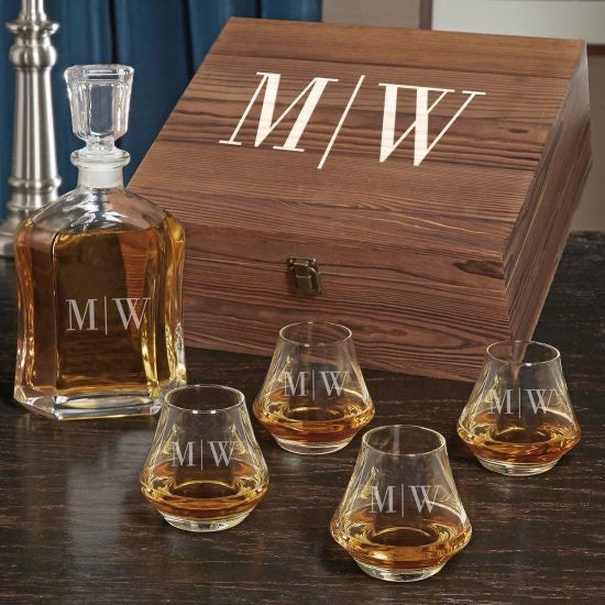 Whiskey Box Set Personalized Anniversary Gifts