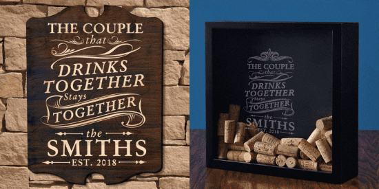 DIY Drink Together Sign and Shadow Box