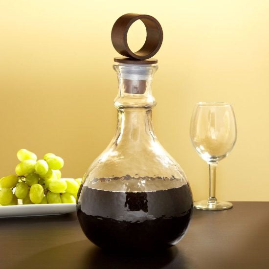 Hammered Glass Decanter