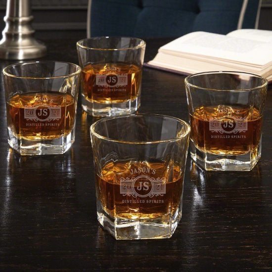 Set of 4 Whiskey Bar Glasses