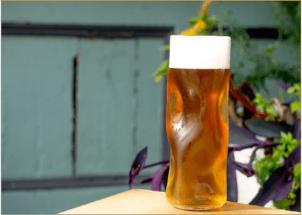 Uniquely Shaped Beer Glass