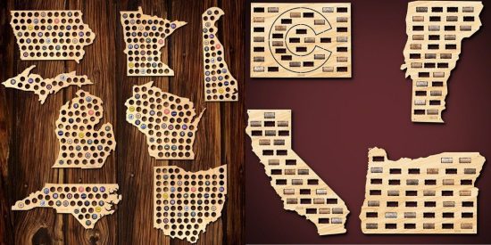 Beer Cap Maps of the 50 US States Wedding Gifts for Couples