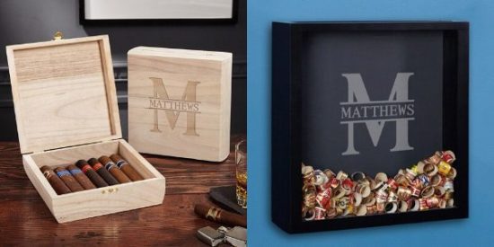 Personalized Cigar Box and Shadow Box