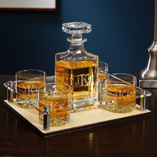 Monogram Liquor Presentation Set