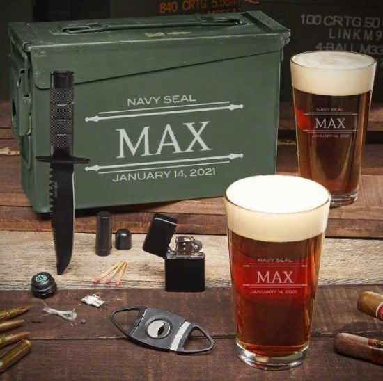 Ammo Can Pint Glass Set