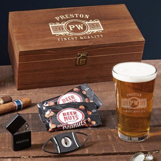 Beer Gift Box Set with Cigar Accessories