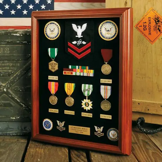 Framed Display Box for Medals