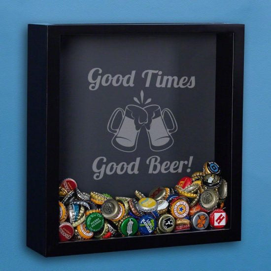 Custom Shadow Box for Wedding Beer Caps