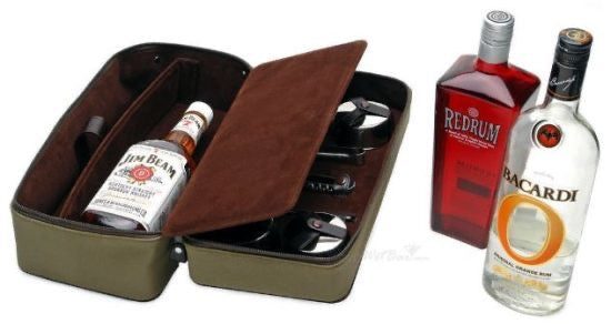 DOPP Leather Travel Bar Set