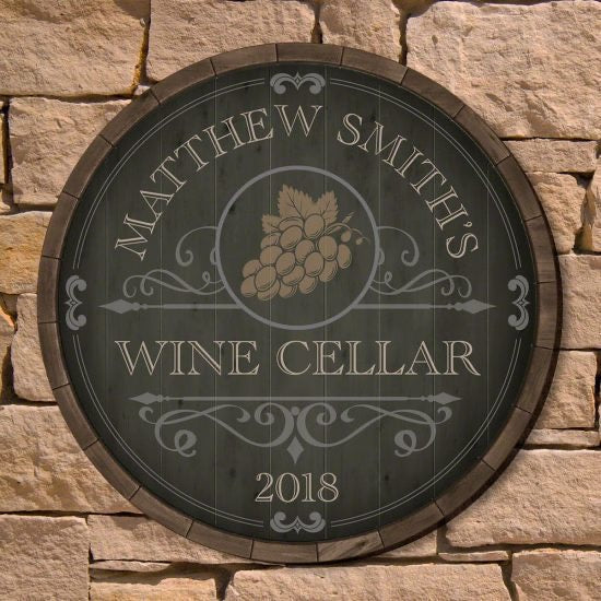 Custom Wood Wine Cellar Sign