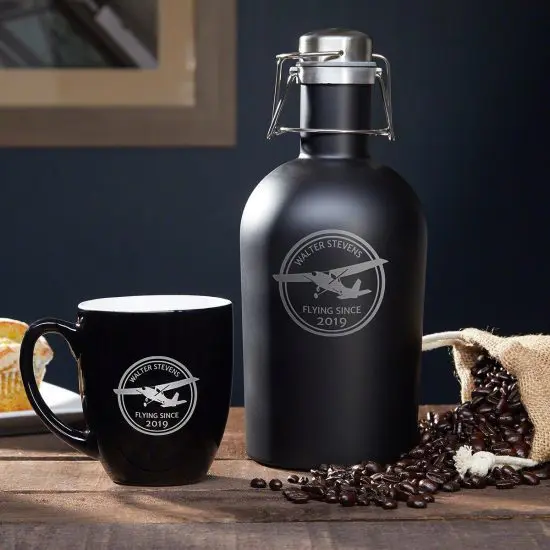 Personalized Coffee Gifts for Pilots Set