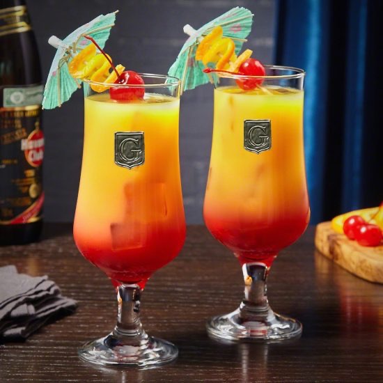 Regal Hurricane Cocktail Glasses