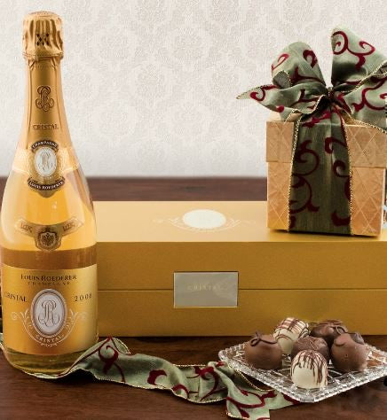 Champagne and Chocolate Gift Basket