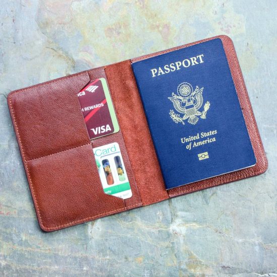 Custom Leather Passport Holder