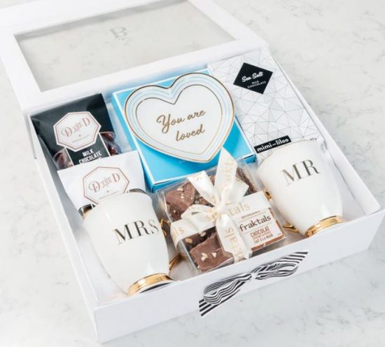 Coffee and Chocolate Wedding Gift Basket