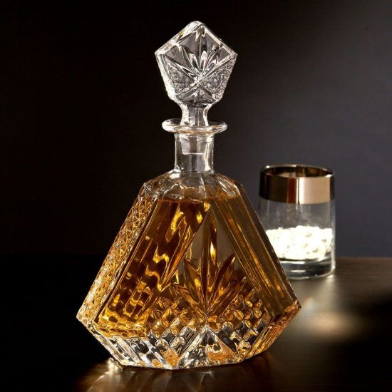 Triangular Crystal Decanter