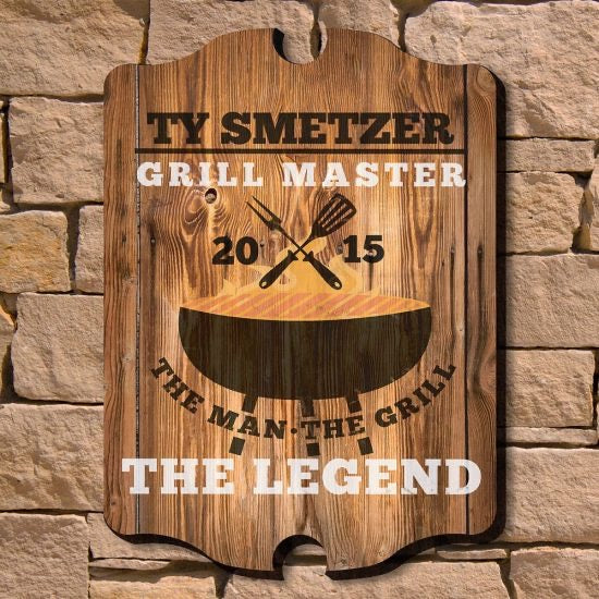 Grill Master Personalized Sign