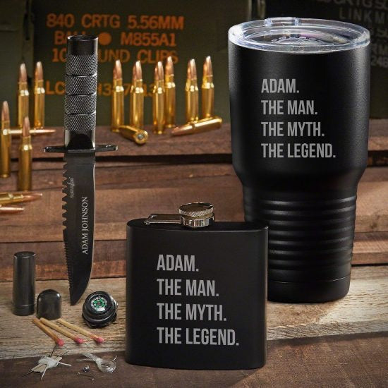 Custom Tumbler Gift Set for Him