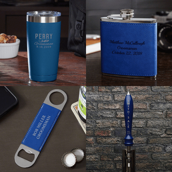 Set of Blue Traditional Anniversary Gifts