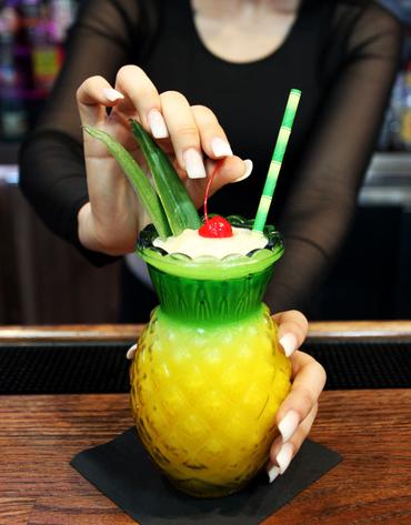 Tropical Pineapple Types of Cocktail Glasses