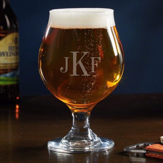 Monogrammed Beer Snifter