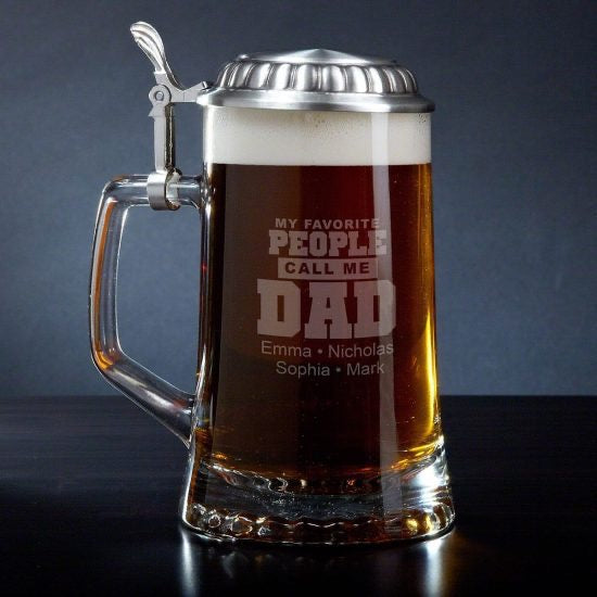 Beer Mug with Pewter Lid