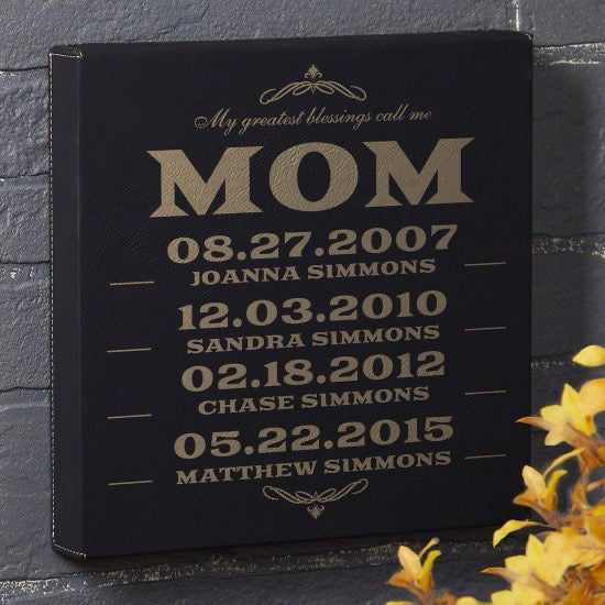 Personalized Canvas Print for Mom