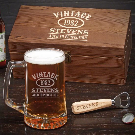 Custom Beer Mug Set Unique Christmas Gifts for Men