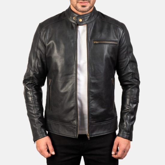 Black Leather Jacket for Men