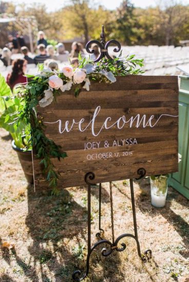 Rustic Wood Pallet Wedding Welcome Signs