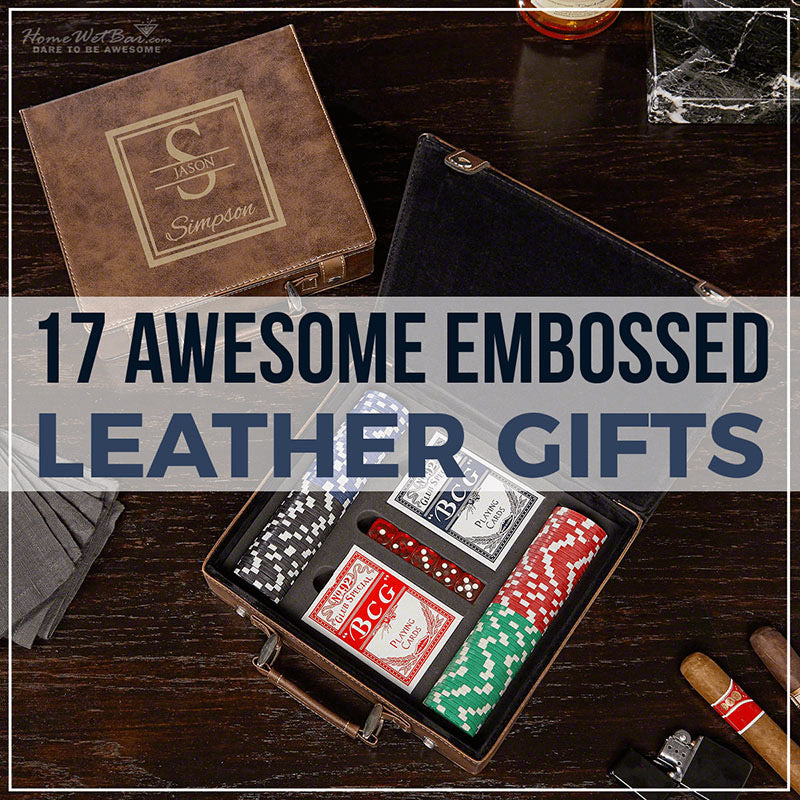 personalised leather gifts for him