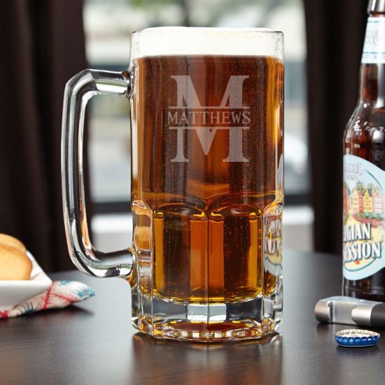 Personalized Giant Beer Mug What to Get Your Boyfriend for Christmas