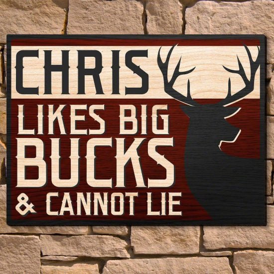 Custom Wooden Wall Hunting Sign