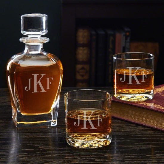 Monogrammed Decanter Set