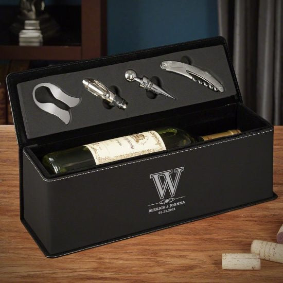 Custom Leather Wine Gift Box