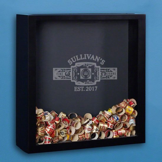 Engraved Shadow Box for Cigar Bands
