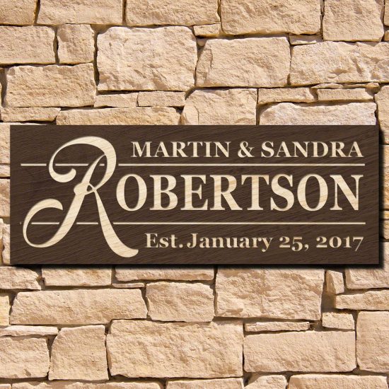 Custom Wood Name Sign Christmas Gift Ideas for Parents