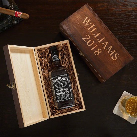 Customizable Wooden Liquor Bottle Gift Box