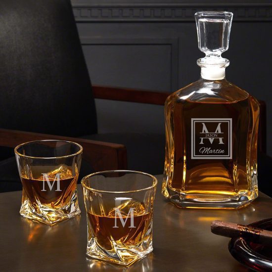 Twisted Decanter Set is the Best Gift for Men