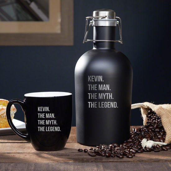 Stainless Steel Coffee Mug and Carafe are Christmas Gift Ideas for Boyfriend