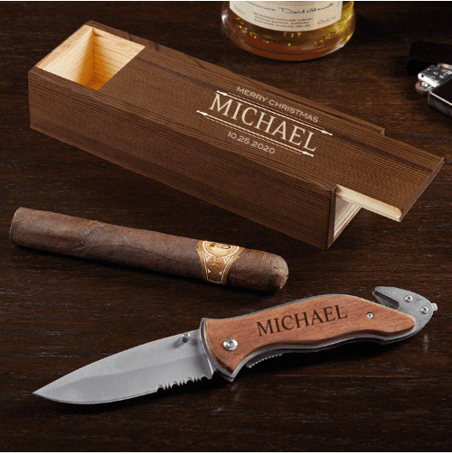 Engraved Pocket Knife with Gift Box
