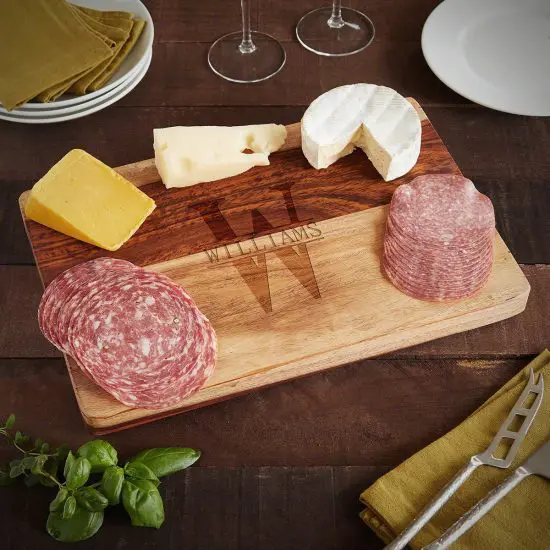 Engraved Hardwood Cutting Board Christmas Gift Ideas for Parents